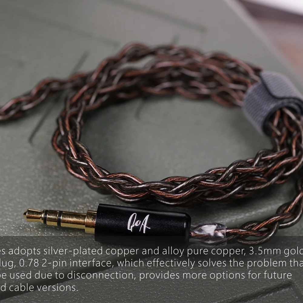 Гибридный монитор-вкладыши Hi-Fi DJ Музыкальные спортивные наушники с 2-контактным