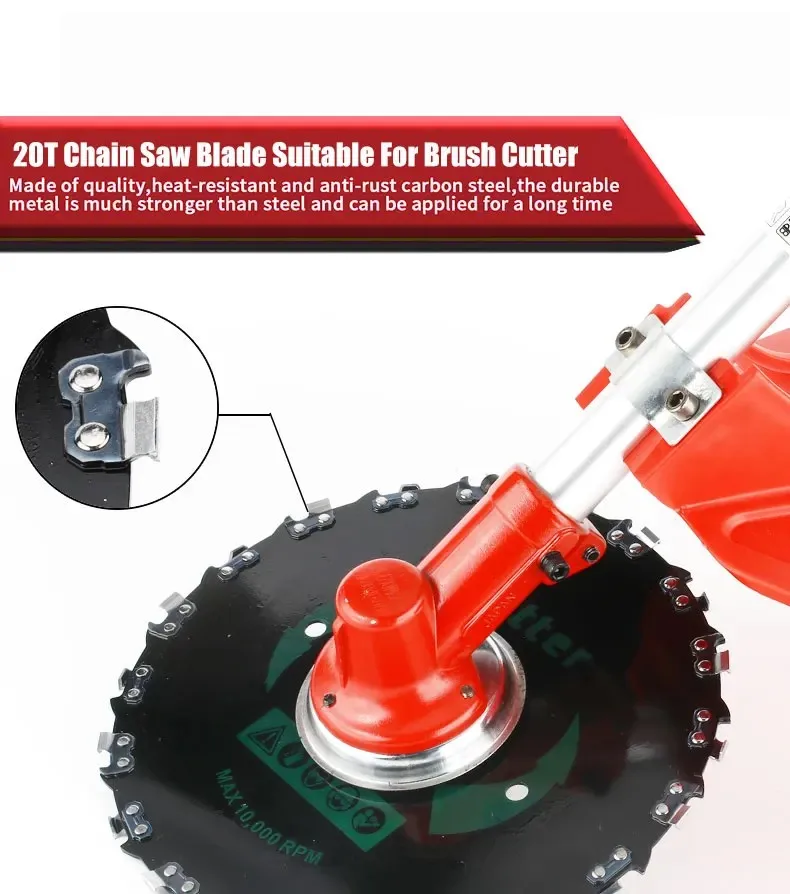 9-дюймовый 20-зубчатый диск цепной пилы для резки травы зубчатые лезвия