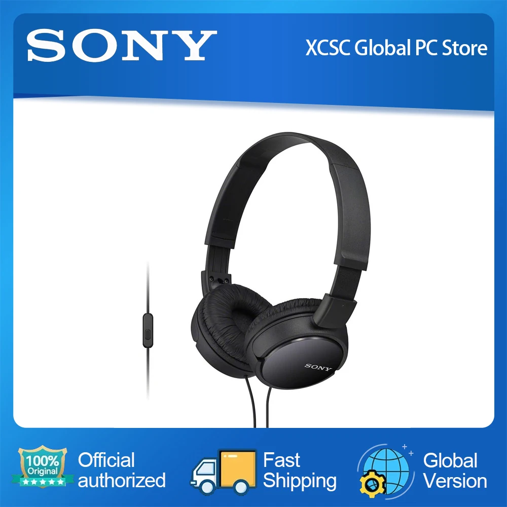 

SONY MDR-ZX110AP ZX Series Extra Bass Smartphone Headset with Mic
