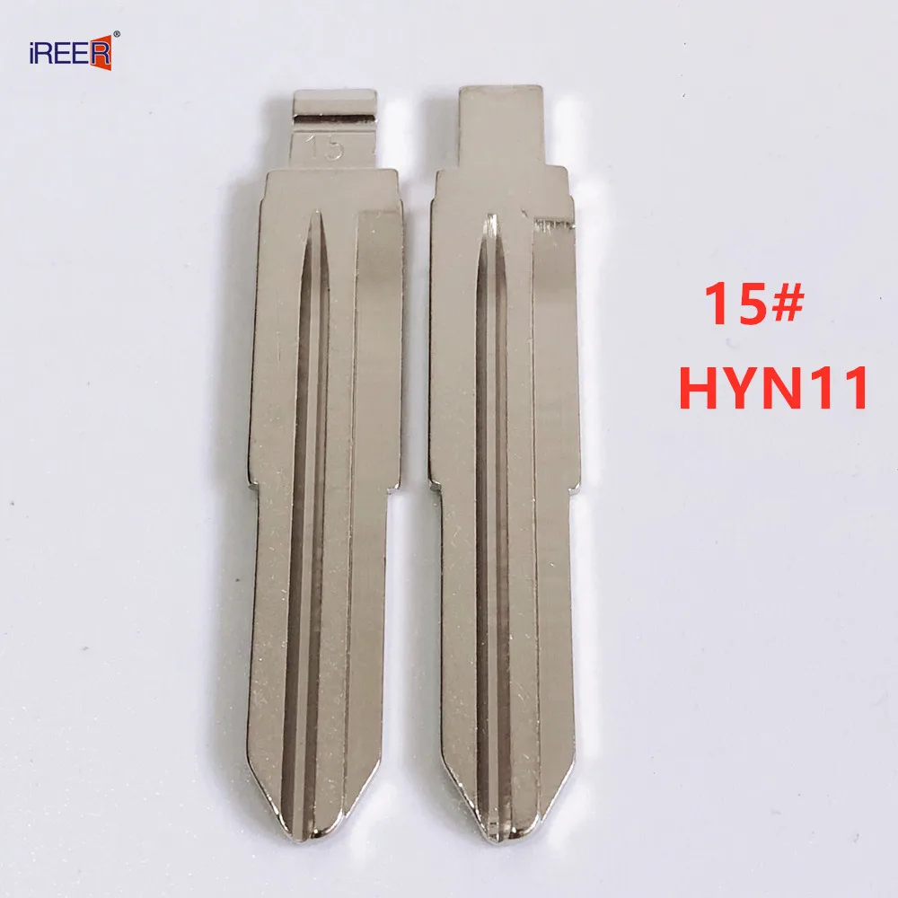 

10pcs #15 KEYDIY Metal Universal Remote Key Blade KD VVDI Uncut Flip Blank For Mitsubishi Ssangyong MINI Isuzu JEEP Lada Hyundai