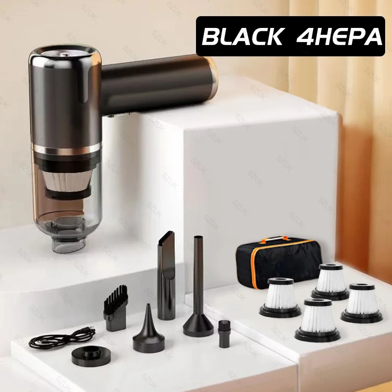 

Беспроводной Мини-пылесос SZUK Для Автомобиля: Мощное Всасывание, Портативный, Ручной, Для Сухой И Влажной Уборки