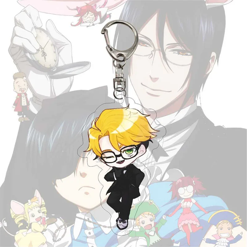 Новый аниме черный Батлер фотография Себастьян михаелис Сиэль косплей акриловая