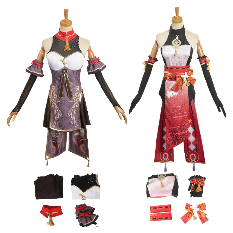 

Genshin Impact Yae Miko Cheongsam Cosplay Costume Women Girls Fantasia Role Play Outfits Halloween Carnival Party Disguise Suit