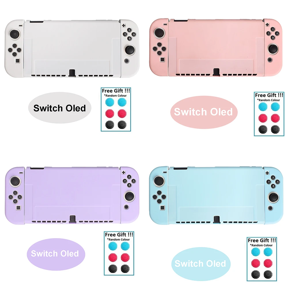 

Dockable однотонный Мягкий защитный чехол из ТПУ для Nintendo Switch Oled чехол игровая консоль розовый белый чехол Skiin