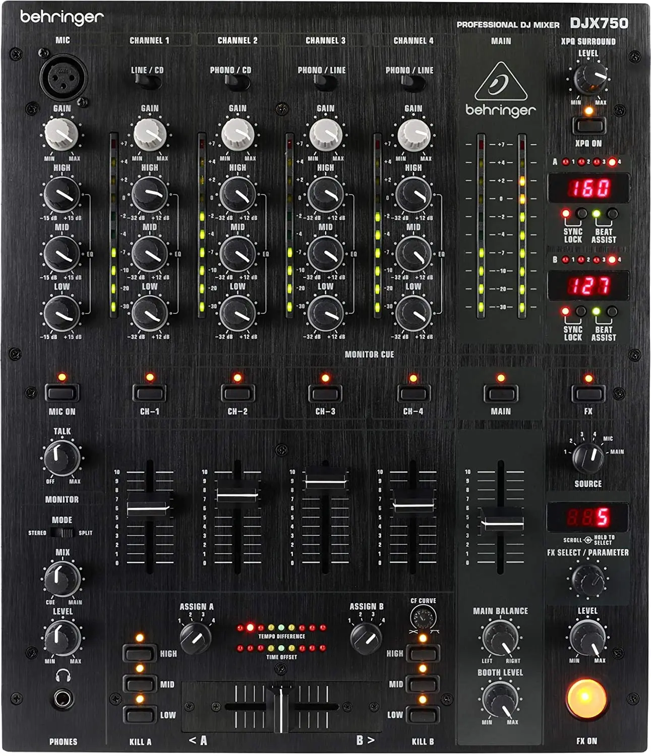 

BRAND NEW Behringer Pro Mixer DJX750 4-channel DJ Mixer