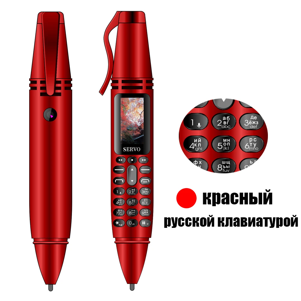 

Camera Flashlight Bluetooth Dialer 0.96" Tiny Screen K07 Pen Mini Cellphone GSM Dual SIM Mobile Phones with Recording Pen