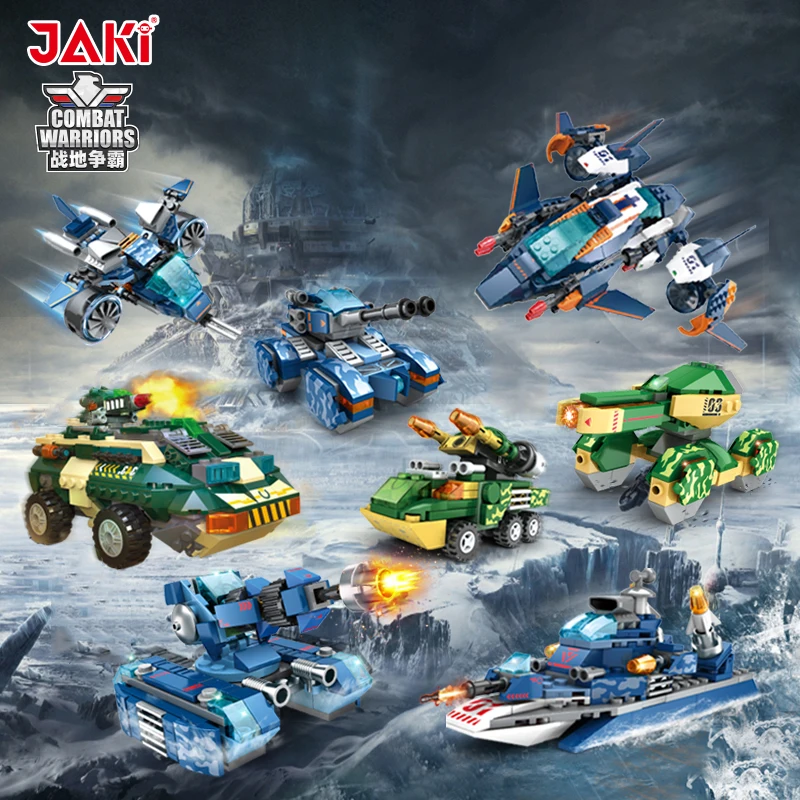 Military Weapon Armored Vehicle Tank Model Building Blocks Set Army Soldiers Figures Bricks Educational Toys For Childrens Gift