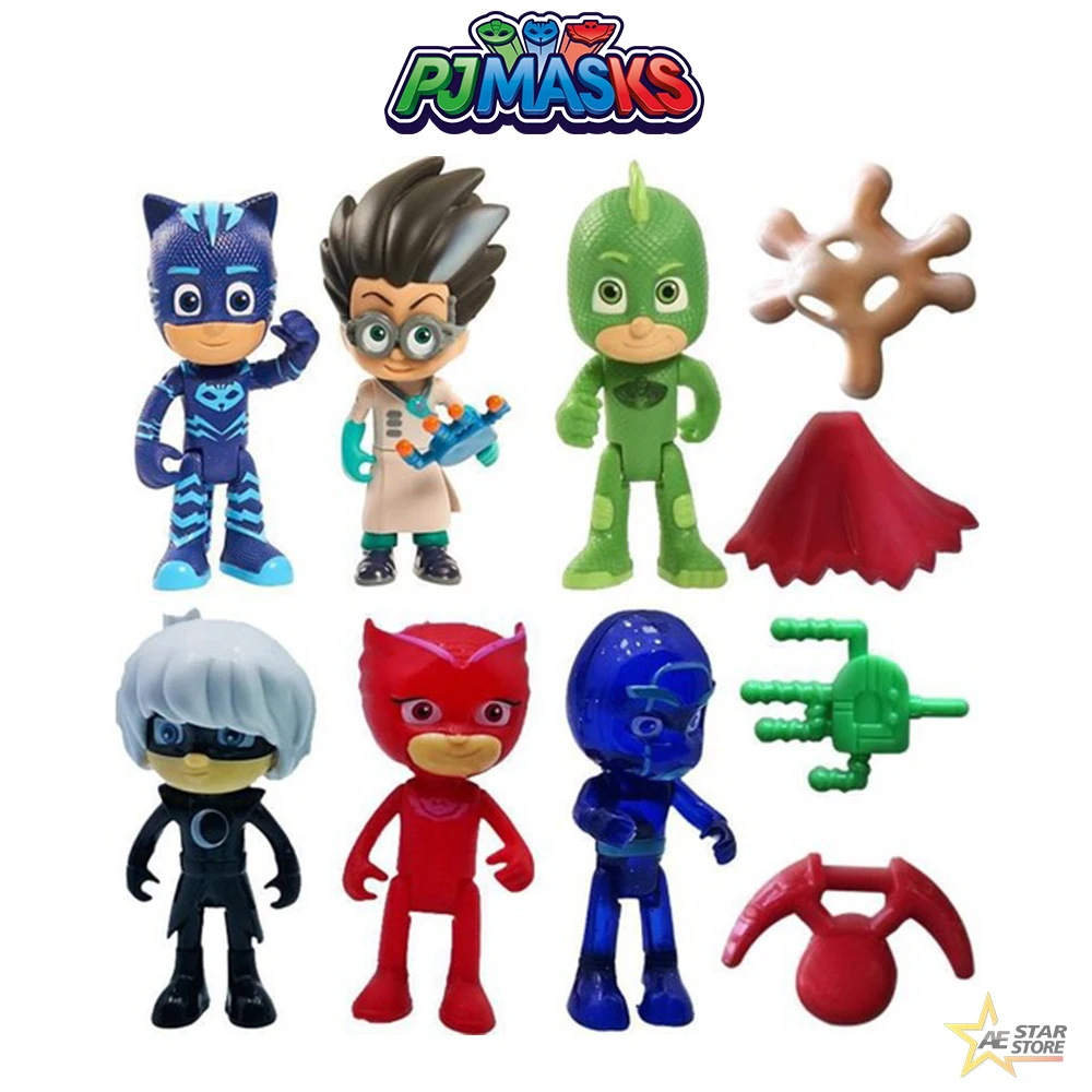 

Pjmask Фигурки игрушки 10 шт. в наборе, для детей, подарок для детей, фигурки персонажей из аниме «Ромео-Гекко-кэтбой-Owlette-Luna Girl»