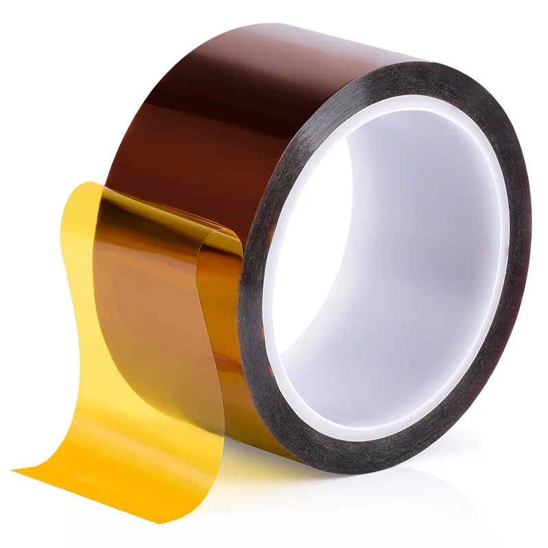 

Thick Heat Resistant Gold Finger Tape Insulation Silicone Lithium Battery Masking Tape Corrosion Resistant Polyimide Film Tape