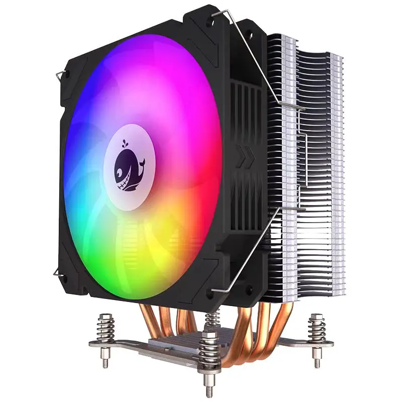 

120mm CPU Cooler Radiator Fan 4 Heatpipes PWM 4Pin ARGB Quiet Intel LGA 2011 1200 1700 115X X79 X99 AMD AM4 AM3 CPU Cooling Fan