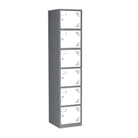 [Flash Sale]6/5/3  Door Locker Locker Storage Cabinet with Keys Lockable Locker for Employees School Home Office Grey[US-Stock]