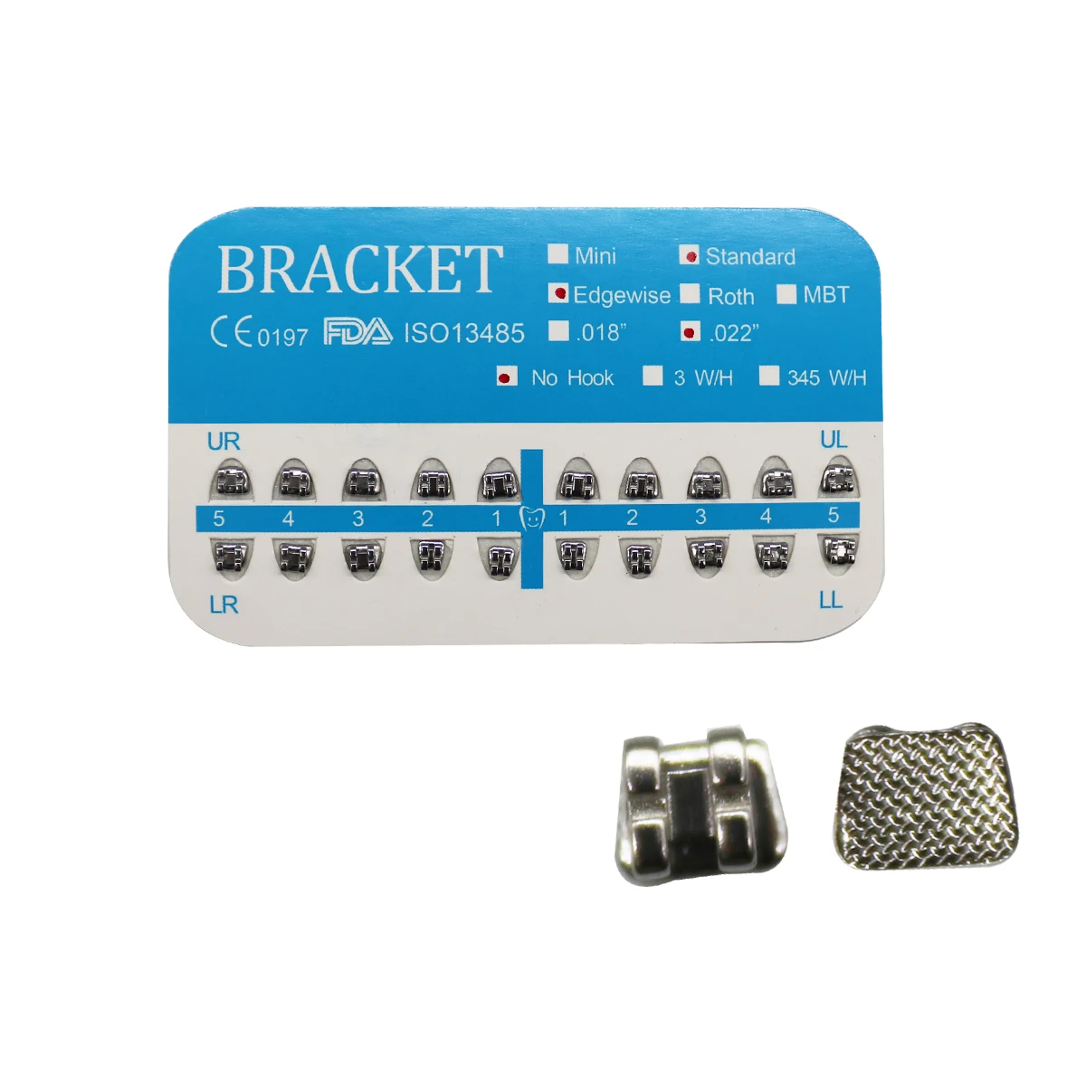 10 шт./упаковка ортодонтические скобы