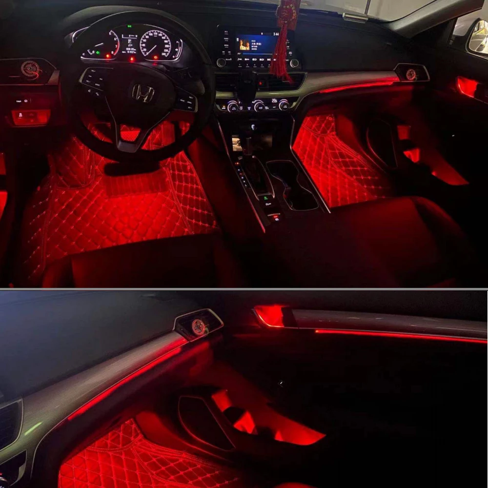 

Special ambient light.update car interior tasty.available for Honda Accord 10 2019-2021 button controlled insert installation