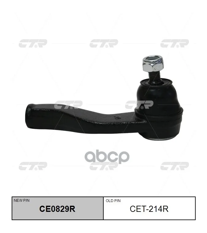 Наконечник Рулевой Прв. Toyota Passo 04-10, Daihatsu Boon 04-10 (Нов Арт Ce0829r) Cet-214r CTR арт. CET-214R