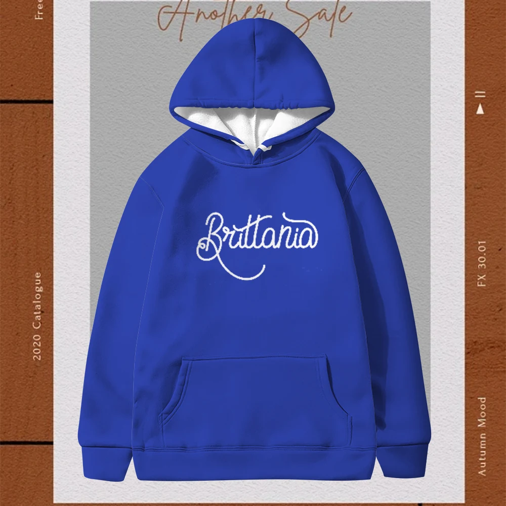 

Fashion Blue Men's Hooded Sweatshirt American Retro Fashion Couple Letter Print Hoodie Street Casual Loose Hooded Sweatshirt2023