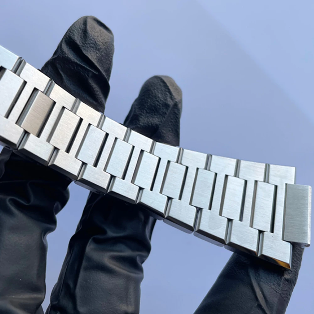 361L Stainless Steel Metal Strap Suitable For Apple Watch Modified Case Accessories 41mm 44mm 45mm  iWatch 4 5 6 7 Series Band