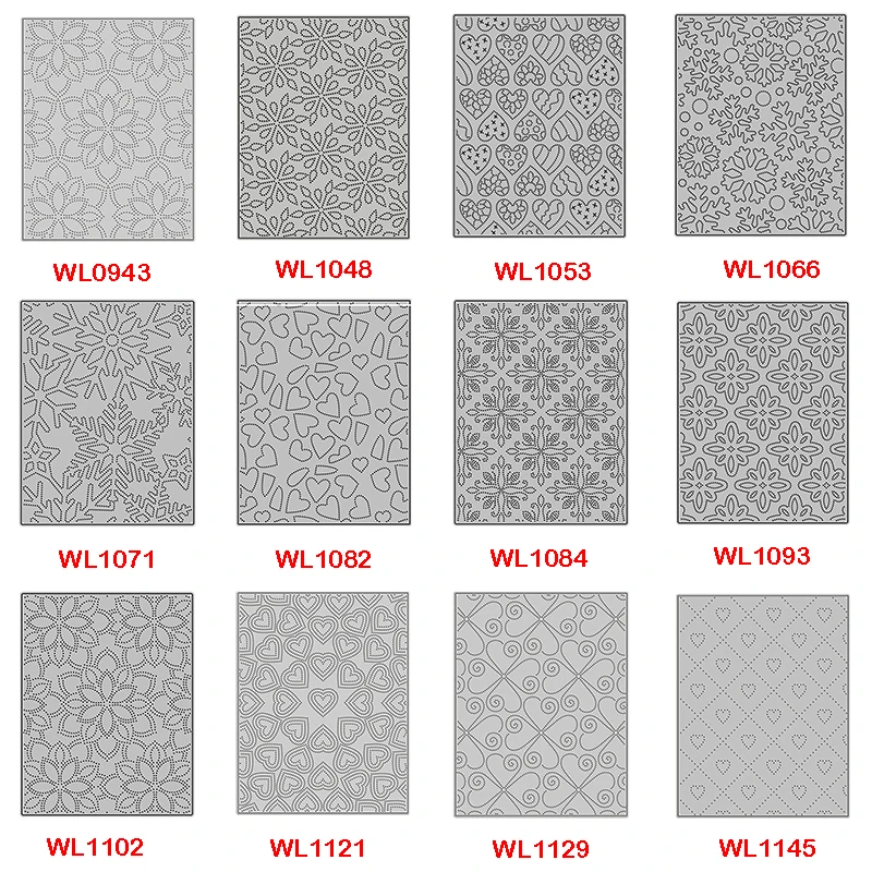 

2022 New Arrival Heart Snowflake Background Frame Metal Cutting Dies for Scarpbooking Rectangle Square Stencils Card Making