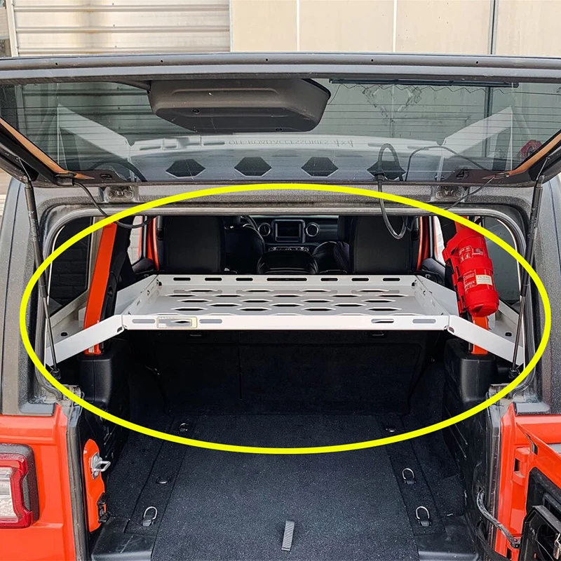 SXMA JL1070 Настольные полки для хранения задней двери багажник держатель багажа