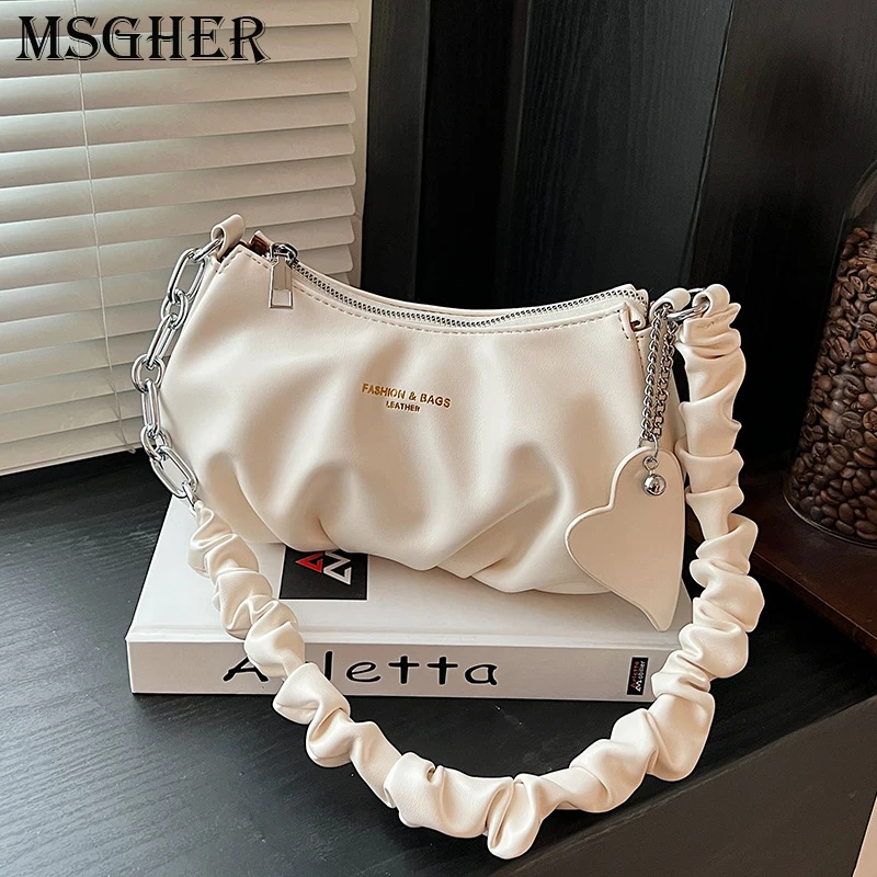 

Retro Classic Half Round Messenger bag Shoulderbag Zipper Cute Small Handbag Suitable For Women Clutch Purse