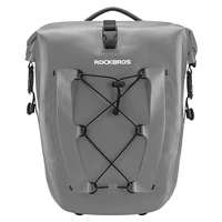 waterproof bike bag 25l travel cycling bag basket bicycle rear rack tail seat trunk bags bicycle bags panniers