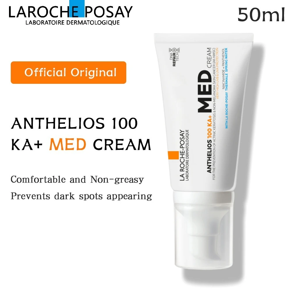 

La Roche-Posay100 Ka+ MED Cream High Broad Spectrum Sun Protection Calming Skin Prevent Dark Spot Anti-photoaging For All Skin