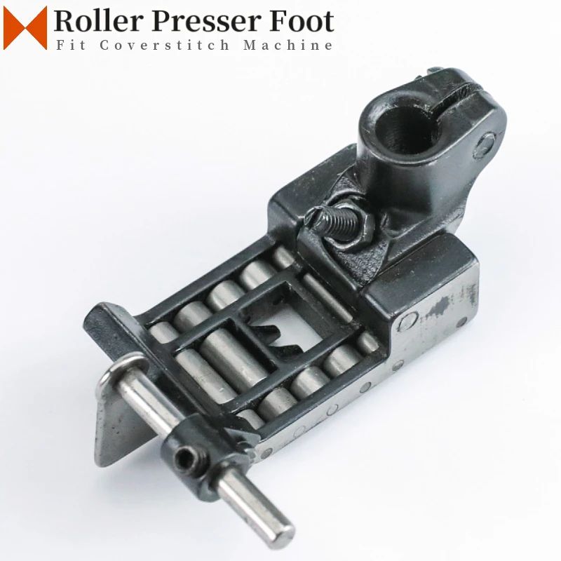 

Roller Presser Foot For Industrial Flatlock Sewing Machine Accessories Feet With Wheel Fit Pegasus W500 Needle Distance 6.4mm