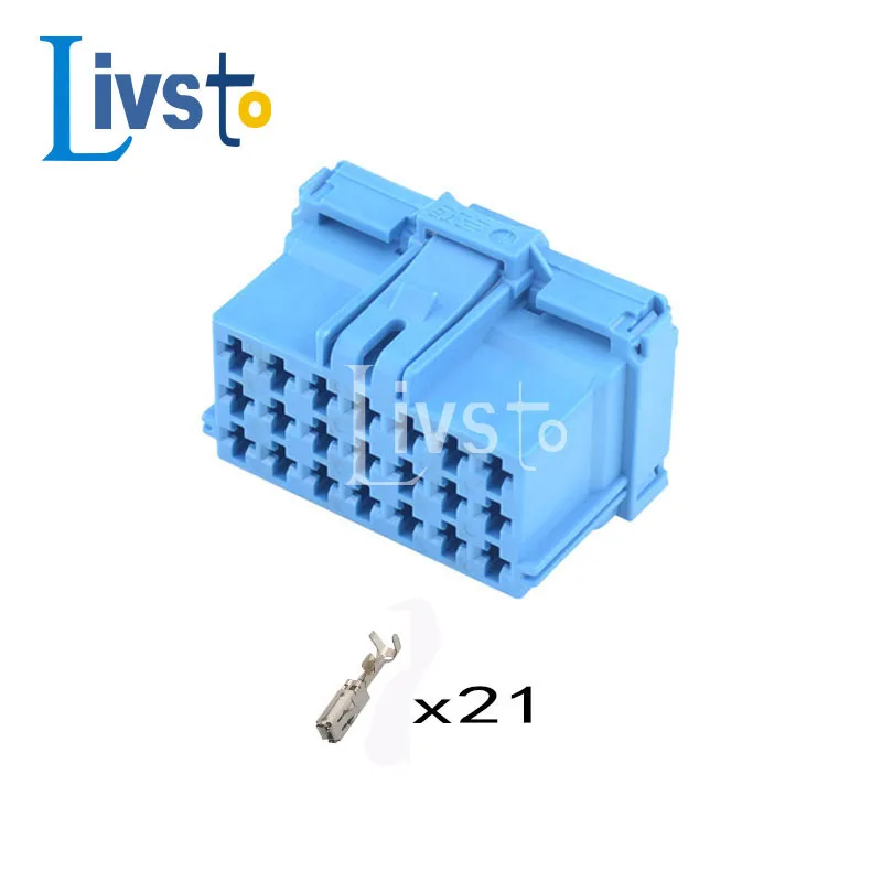 

5/20 Sets Tyco 21 Pin Female Plug Auto Wire Harness Cable Connector 6-968975-1