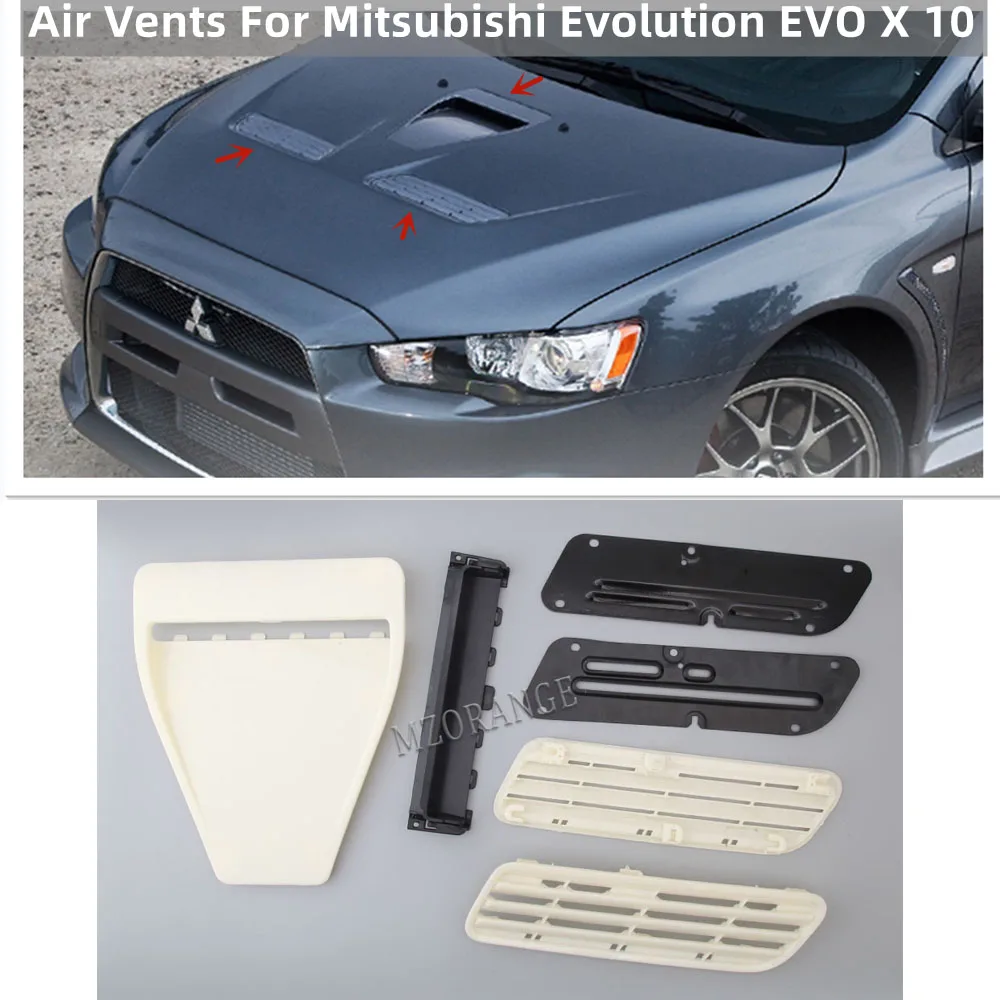 

Для Mitsubishi Lancer Evolution EVO X 10 2008-2015 прямой капот совок капот вставка вентиляционное отверстие впускные каналы крышка автомобильные аксессуары