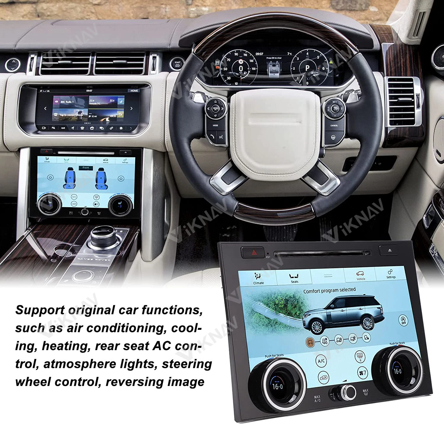 Панель переменного тока 10 4 дюйма с CD-проигрывателем для Range Rover Vogue L405 2013-2017
