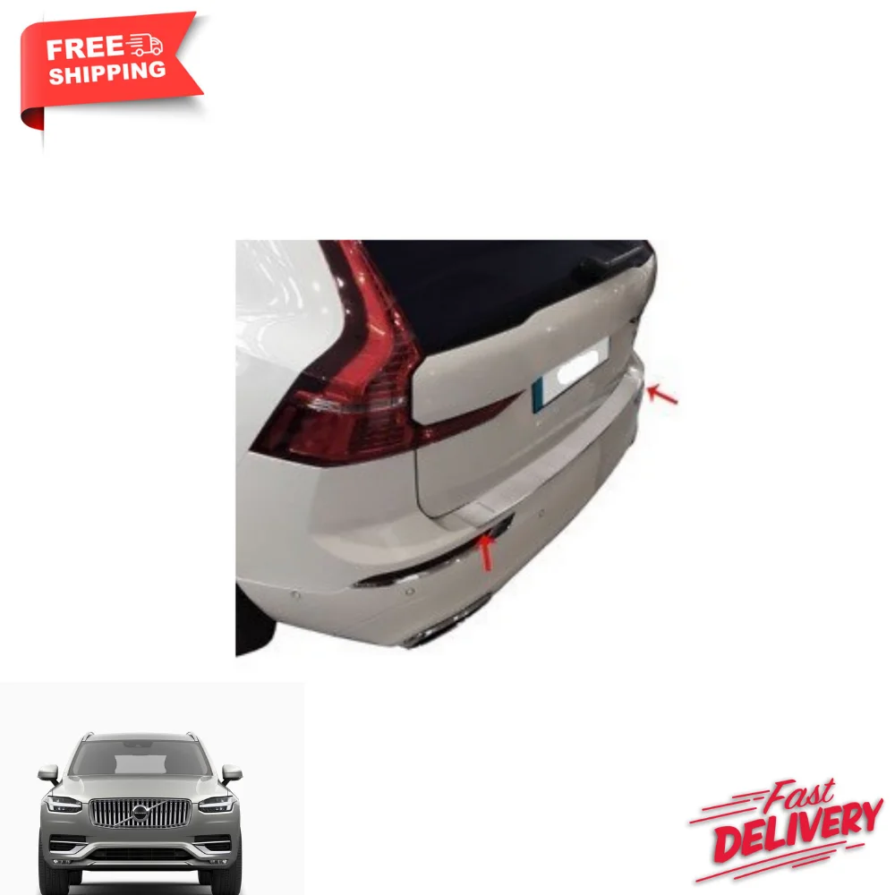 

Volvo Xc 60 2017- Chrome Rear Bumper Protector Scratch Guard Stainless Steel