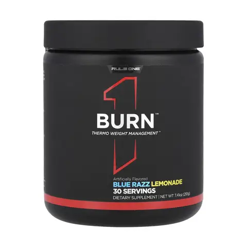 Rule One Proteins, Burn ™, Thermo Weight Management, лимонад с голубой розой, 210 г (7,41 унции)