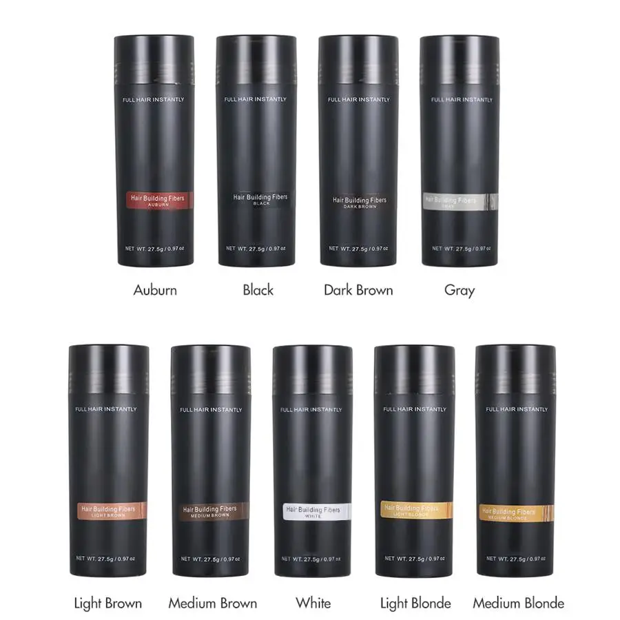 

Hair Fibers Keratin Thickening Spray Hair Building Fibers 27.5g Hairline Optimizer Loss Products Instant Wig Regrowth Powders