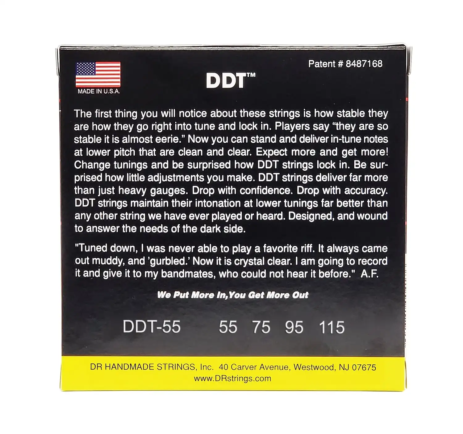 Струны для бас-гитары DR DDT-55 |