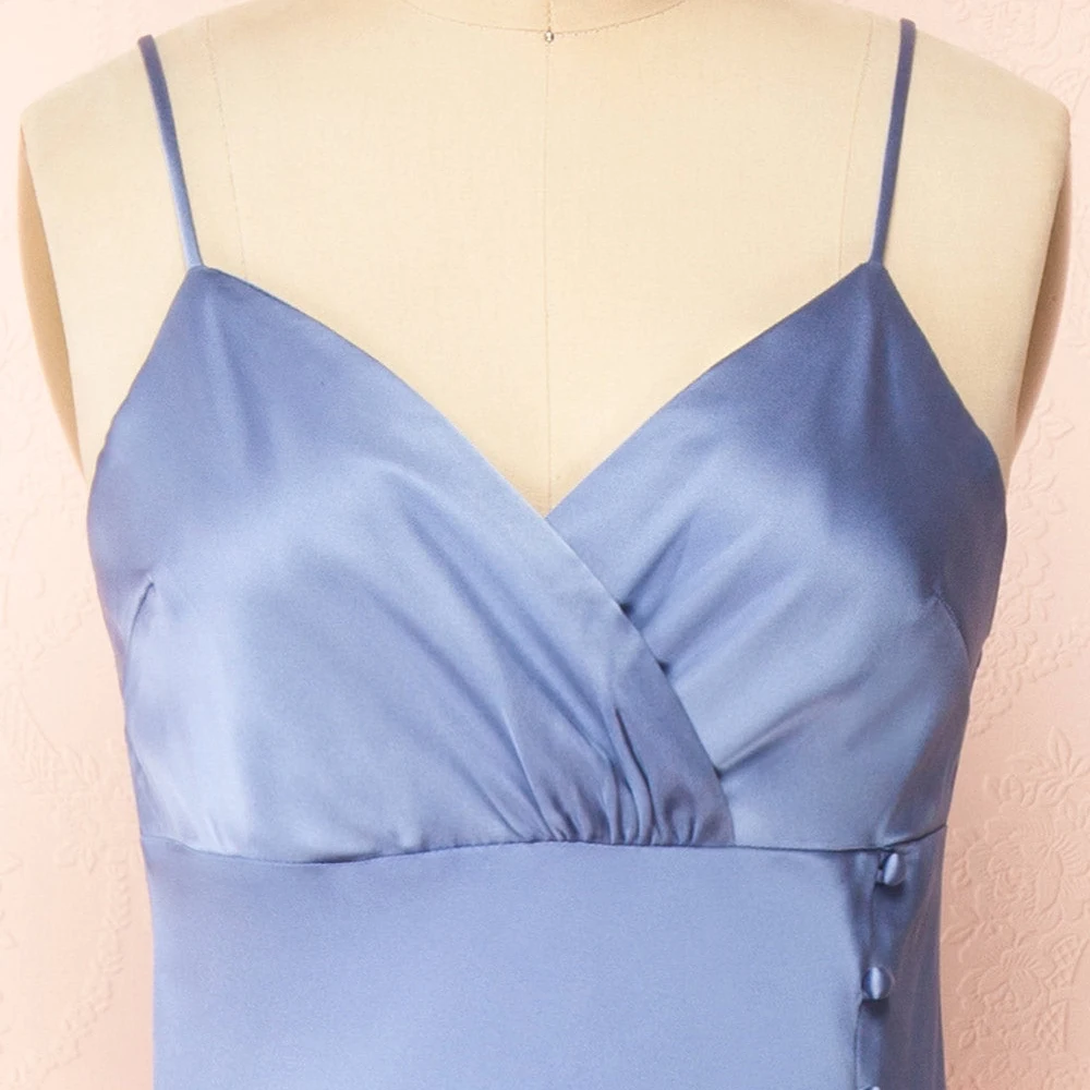 Простой V-образный вырез трапециевидная Женская подружка невесты женское платье