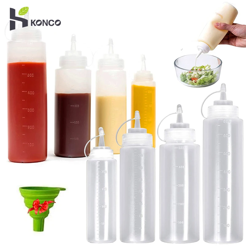 ,kitchen Hot Sauces Olive Oil Bottles Ketchup Mustard Dispen