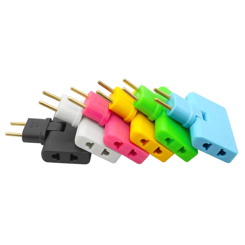 Rotate Plug Eu Converter One In Three 180 Degree Extension Plug Multi plug Mini Slim Wireless Outlet Adapter Light Convenient images - 6