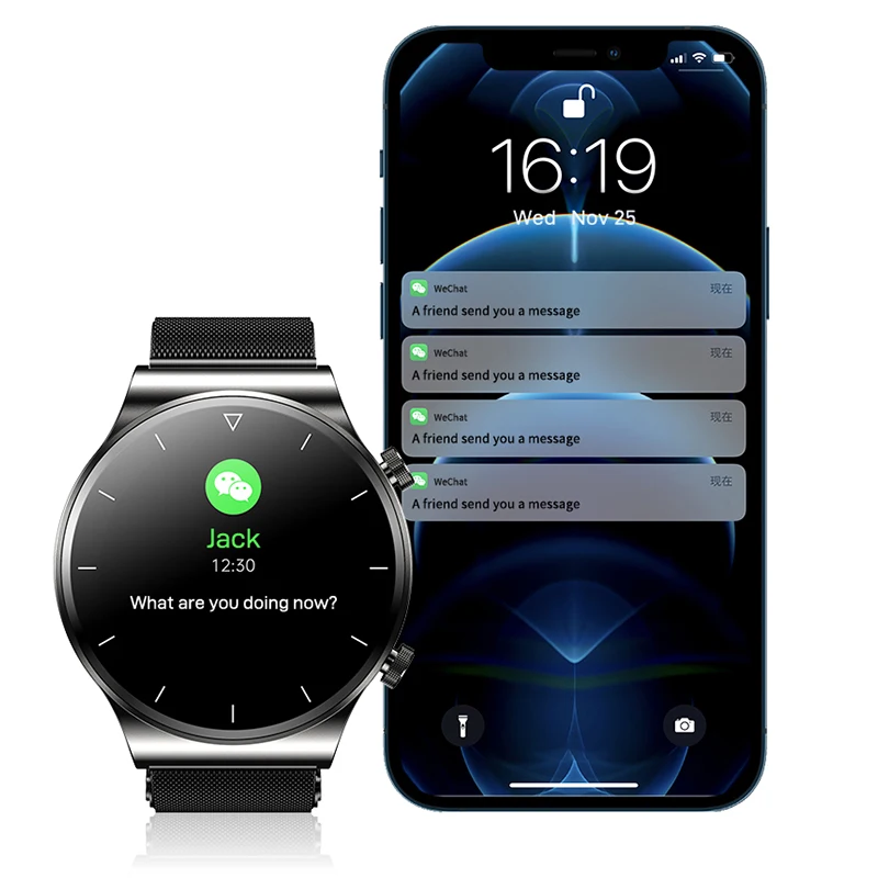 

2021 Bluetooth Call Smart Watch Men Full Touch Screen Blood Oxygen Heart Rate Tracker IP68 Waterproof Smartwatch For Huawei GT2