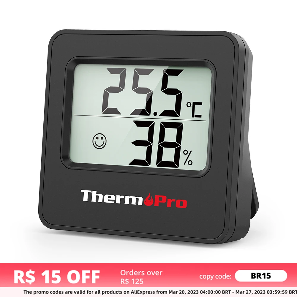 Thermometer Hygrometer For Home Indoor With Two Color Black 