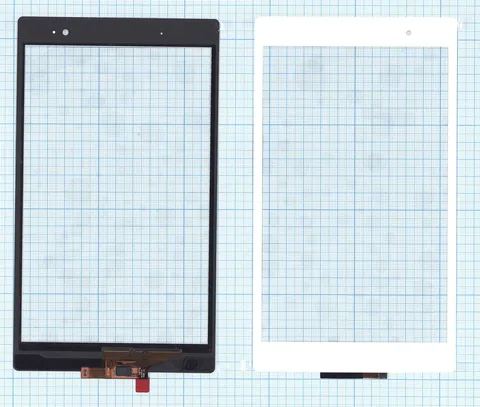 Тачскрин (сенсорное стекло) для Sony Xperia Z3  tablet compact белый