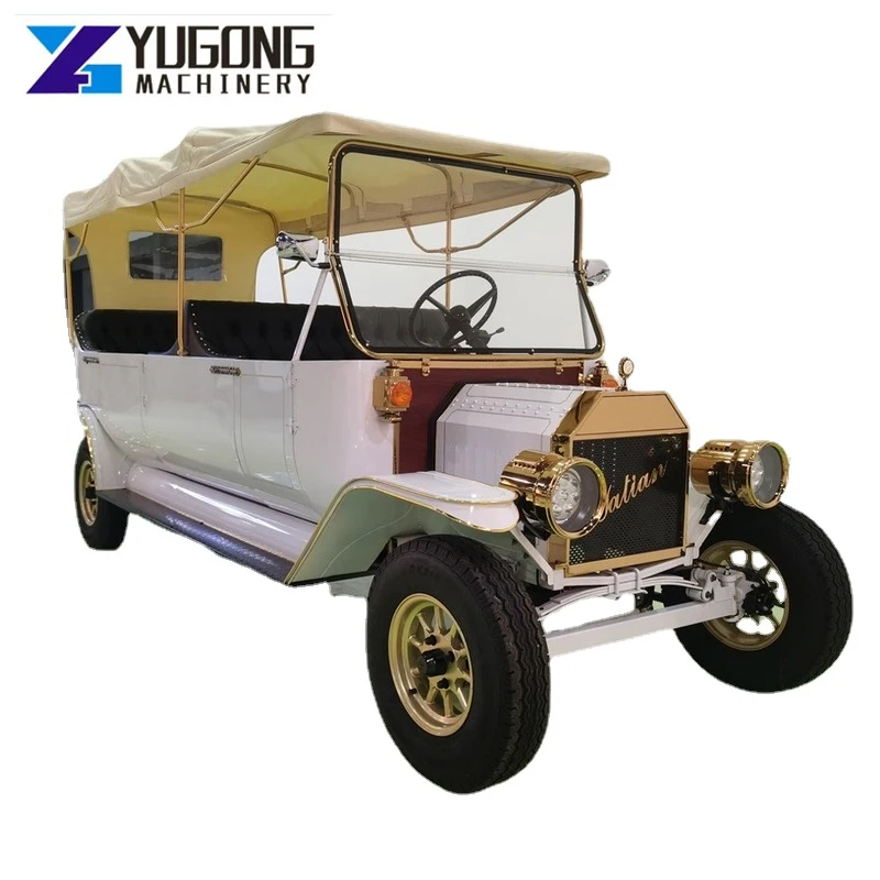 

8 Passengers Antique Electric Vintage Golf Cart Electric Club Car with CE Certificate 8-seat Electric Car Hotel Resort Coach
