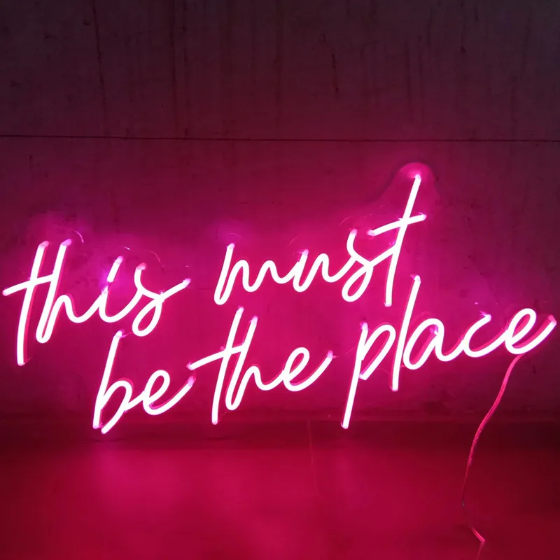 Неоновая лампа XUANBAIYI &quotThis Must Be The Place&quot