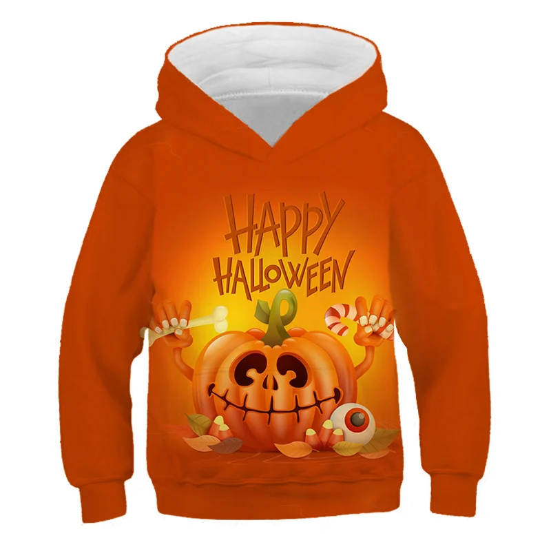 

Autumn Spring Kids Boys Happy Halloween Hooded Casual Boys Sweater Cartoon Boys Halloween Hooded Children Halloween Clothing
