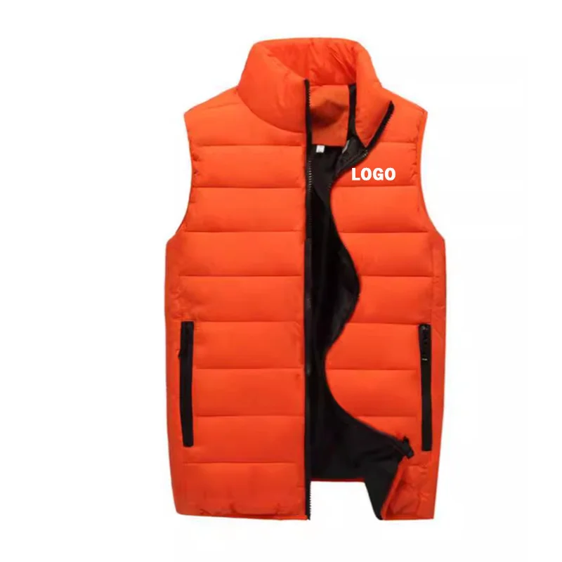 Куртка на заказ осенне-зимняя мужская теплая жилетка без рукавов модная