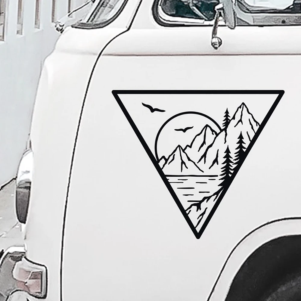 Геометрический треугольный дизайн автомобильный Стайлинг виниловые наклейки