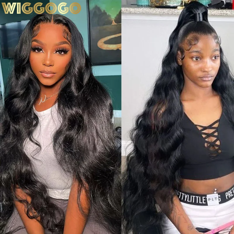 Wiggogo Hd 360 Lace Frontal Wig Loose Body Wave Lace Front Wigs Transparent Wet And Wavy Black Women Pre Plucked Brazilian Wig