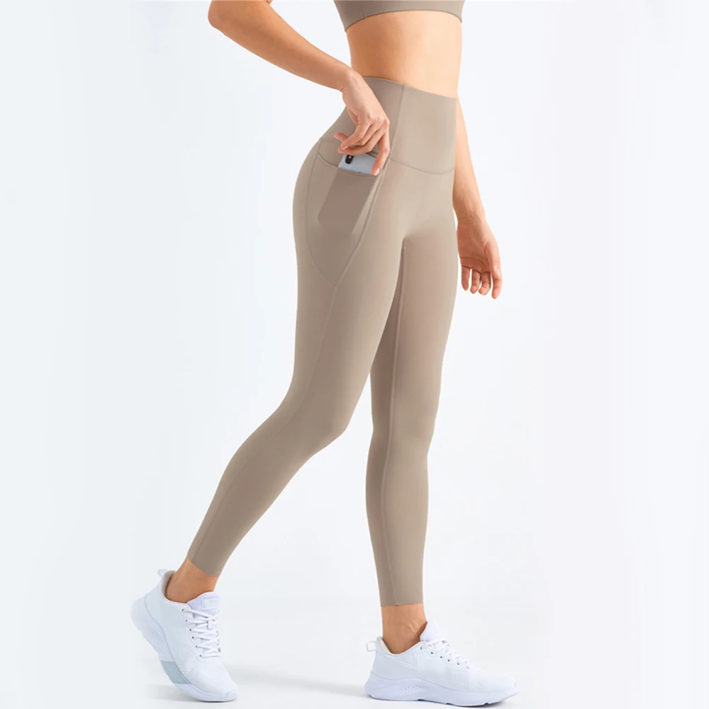 Vnazvnasi Yoga Pants With Pocket High Waist Butt Lift Leggings Elastic Training Workout Sport Leggings Traceless Yoga Leggings