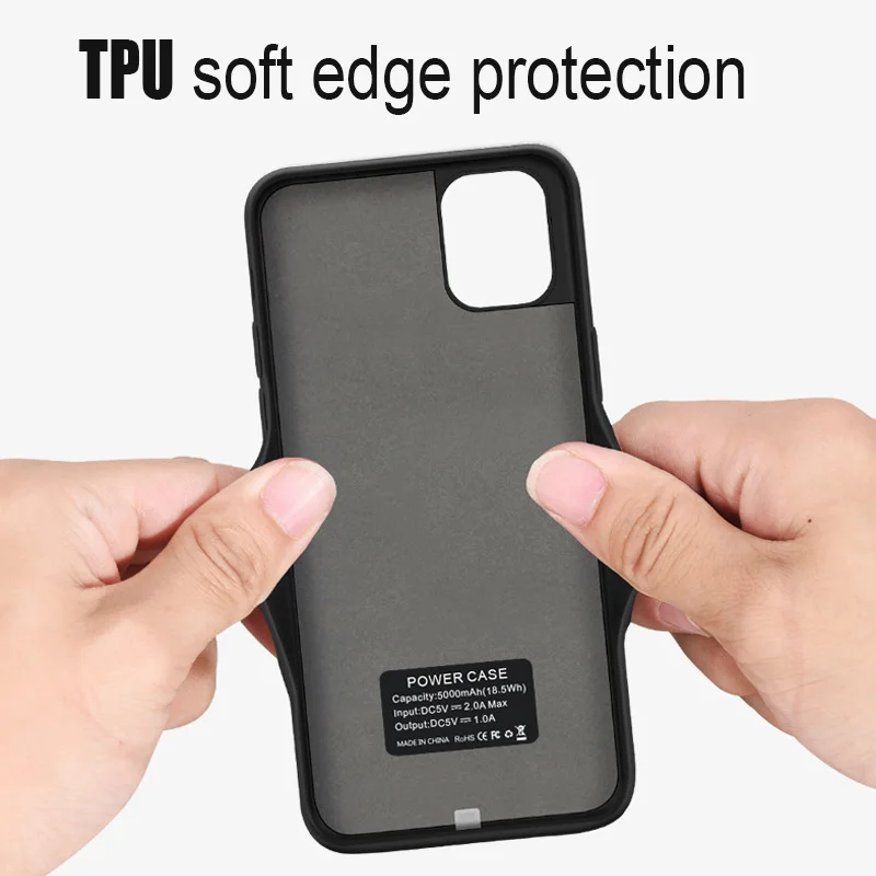 Battery Case Power Cover for iPhone X XS Max XR 6 7 8 11 12 13 14 Pro Max Mini Portable Charger Power Bank