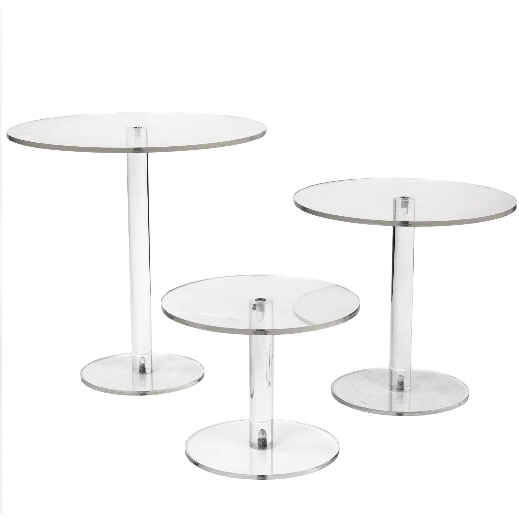 

Прозрачный акриловый подставка для торта S