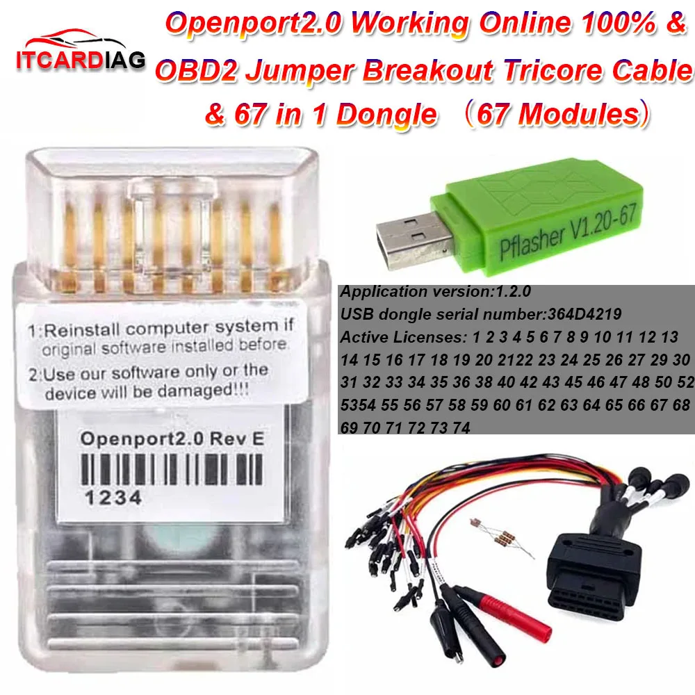 Адаптер Tactrix Openport 2,0 с золотым чипом ECU, инструмент для настройки флэш-чипа, поддержка работы онлайн с кабелем Tricore с перемычкой OBD2 Адаптер Tactrix Openport 2,0 с золотым чипом ECU, инструмент для настройки флэш-чипа, поддержка работы онлайн с кабелем Tricore с перемычкой OBD2