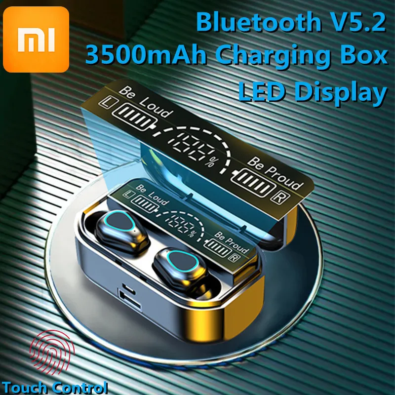 

TWS-стереонаушники с поддержкой Bluetooth 5,2 и зарядным футляром на 3500 мА · ч
